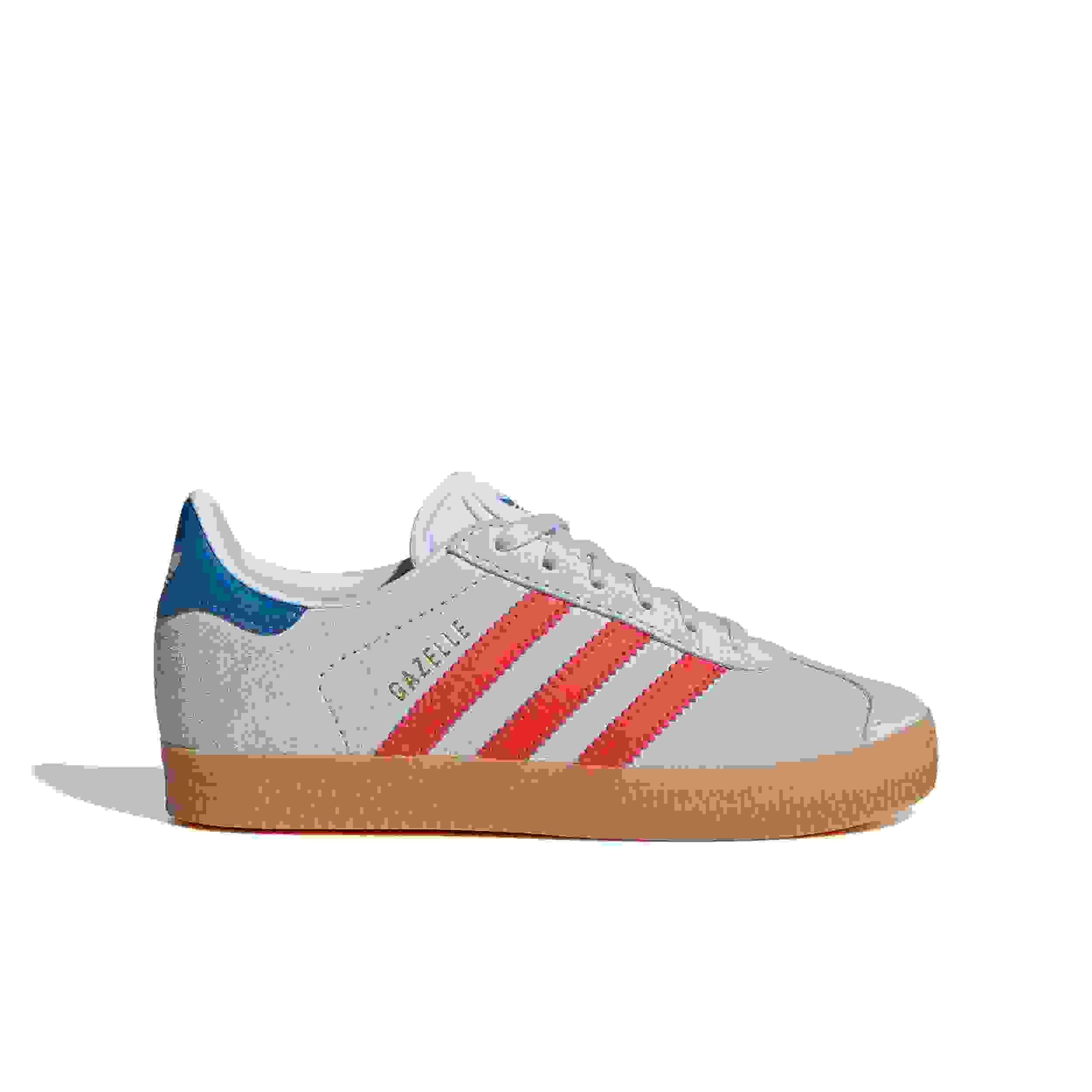 adidas Originals Gazelle Preschool Boys' "Crystal Sky/Semi Lucid Red/Bluebird" Shoe